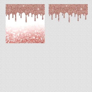 Rose Gold And Glitter Drips Backgrounds & PNG Transparent Images High Resolution Instant Download Digital Clipart image 5