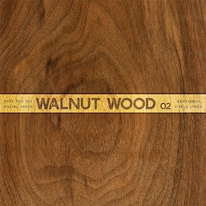 Walnut Wood 02 - From Real Natural Wood Digital Paper for Text, Objects, Backgrounds Texture - Instant Download Digital Clip art