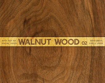 Nussbaum Holz 02 - Aus echtem Naturholz Digitales Papier für Text, Objekte, Hintergründe Textur - Instant Download Digital Clip Art