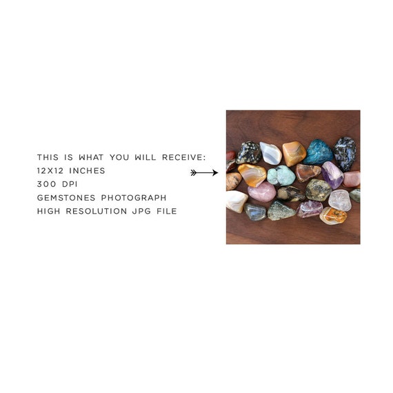 Gemstones Photo 01 - From Real Natural Crystals and Stones Digital