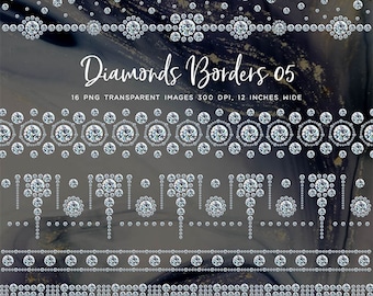 May include: A set of 16 digital diamond borders, each with a different design. The borders are made up of sparkling silver diamonds and are perfect for adding a touch of glamour to any project. The borders are 12 inches wide and 300 DPI.