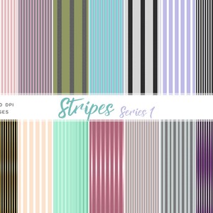 Stripes Series 1 Backgrounds Instant Download Digital Clip Art Digital Download