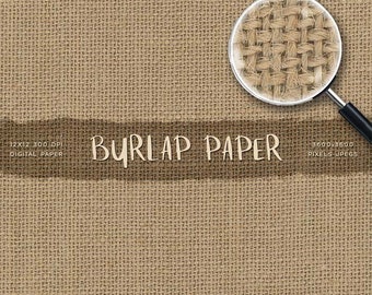 Burlap Texture Digital Paper for Text, Objects, Backgrounds  - Instant Download Digital Clipart