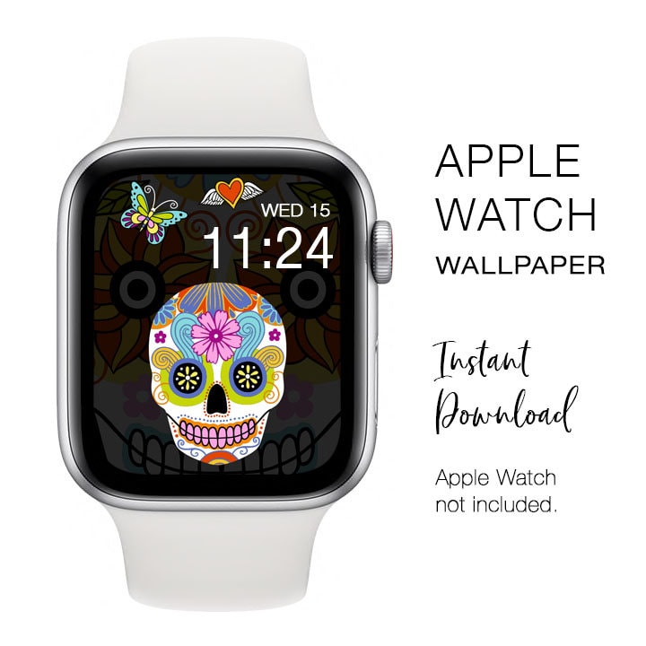 Wearlizer Halloween Skull Engraved Silicone Band Compatible with Apple Watch Band 42mm/44mm/45mm/49mm Women Men for iWatch Series 8/7/6/5/4/3/2/1/se