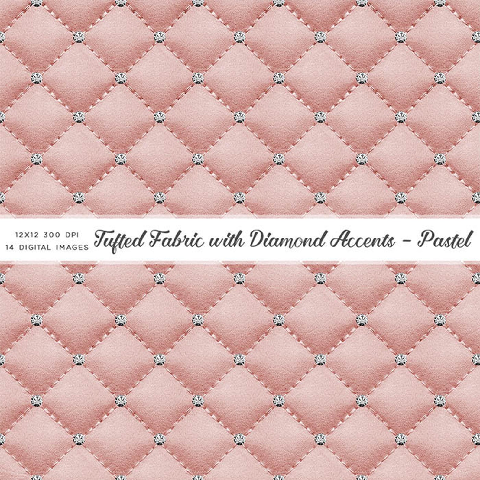 Tufted Fabric With Diamonds (pastel Colors) Digital Paper - Backgrounds ...