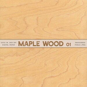 Maple Wood 01 - From Real Natural Wood Digital Paper for Text, Objects, Backgrounds Texture - Instant Download Digital Clip art