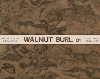 Walnut Burl 01 Wood - From Real Natural Wood Digital Paper for Text, Objects, Backgrounds Texture - Instant Download Digital Clip art