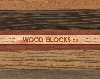 Holz Blöcke 02 - aus echtem naturwissenschaftlichem Holz Digitalpapier für Text, Objekte, Hintergründe Textur - sofortiger Download digitale ClipArt