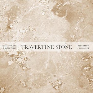 Travertijn Stone Texture Achtergrond Digitaal Papier voor productfotografie etc. Foto van Real Natural Stone Instant Download Digitale Clipart
