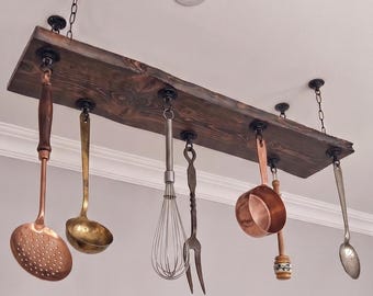 Rustic Wooden Hanging Shelf For Multi-Purpose