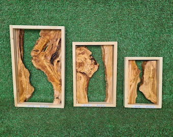 Olive Wood River Set, Olive Wood For Epoxy Board, River Charcuterie Board, Live Edge Olive Wood Slabs For DIY Wood Art