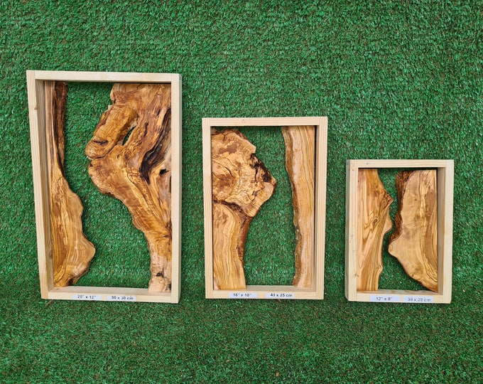 Olive Wood River Set, Olive Wood For Epoxy Board, River Charcuterie Board, Live Edge Olive Wood Slabs For DIY Wood Art