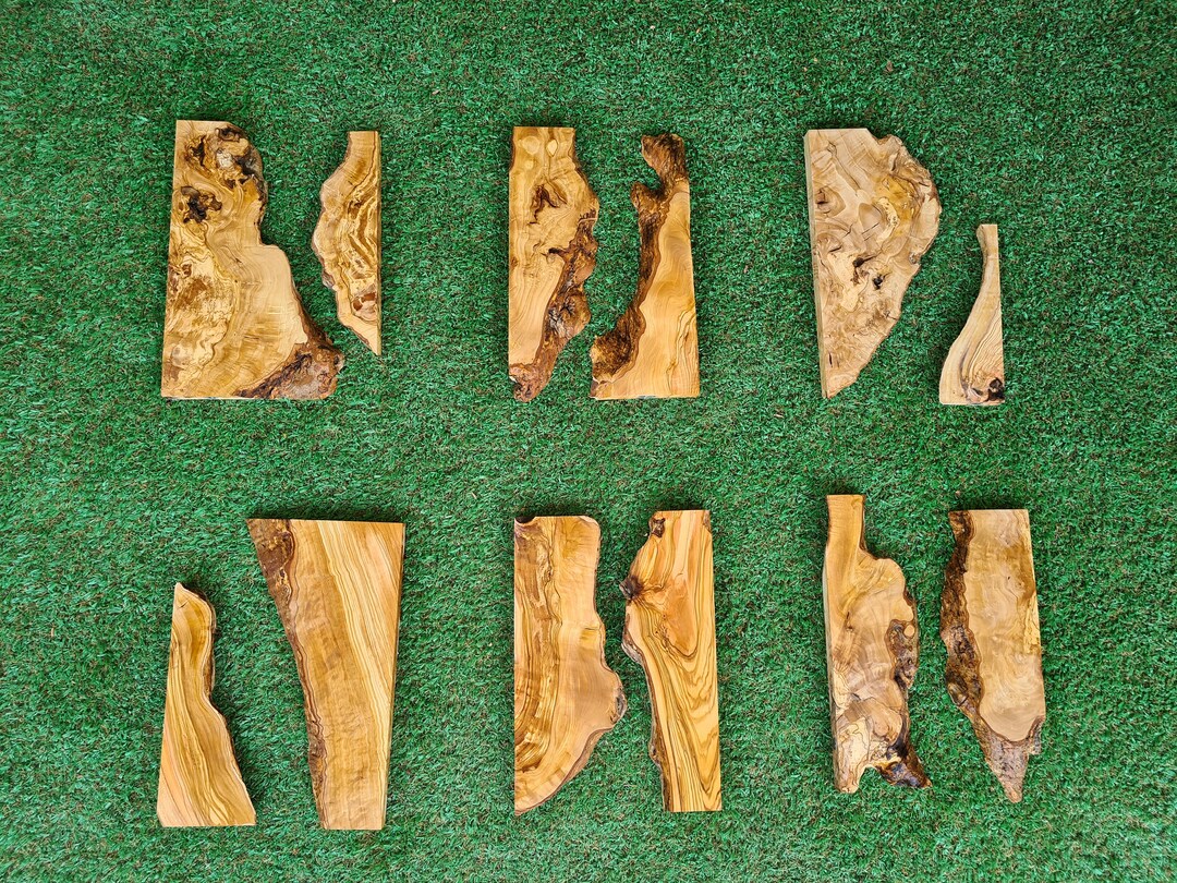 12''x8'' Olive Wood River Set, Olive Wood for Epoxy Board, River