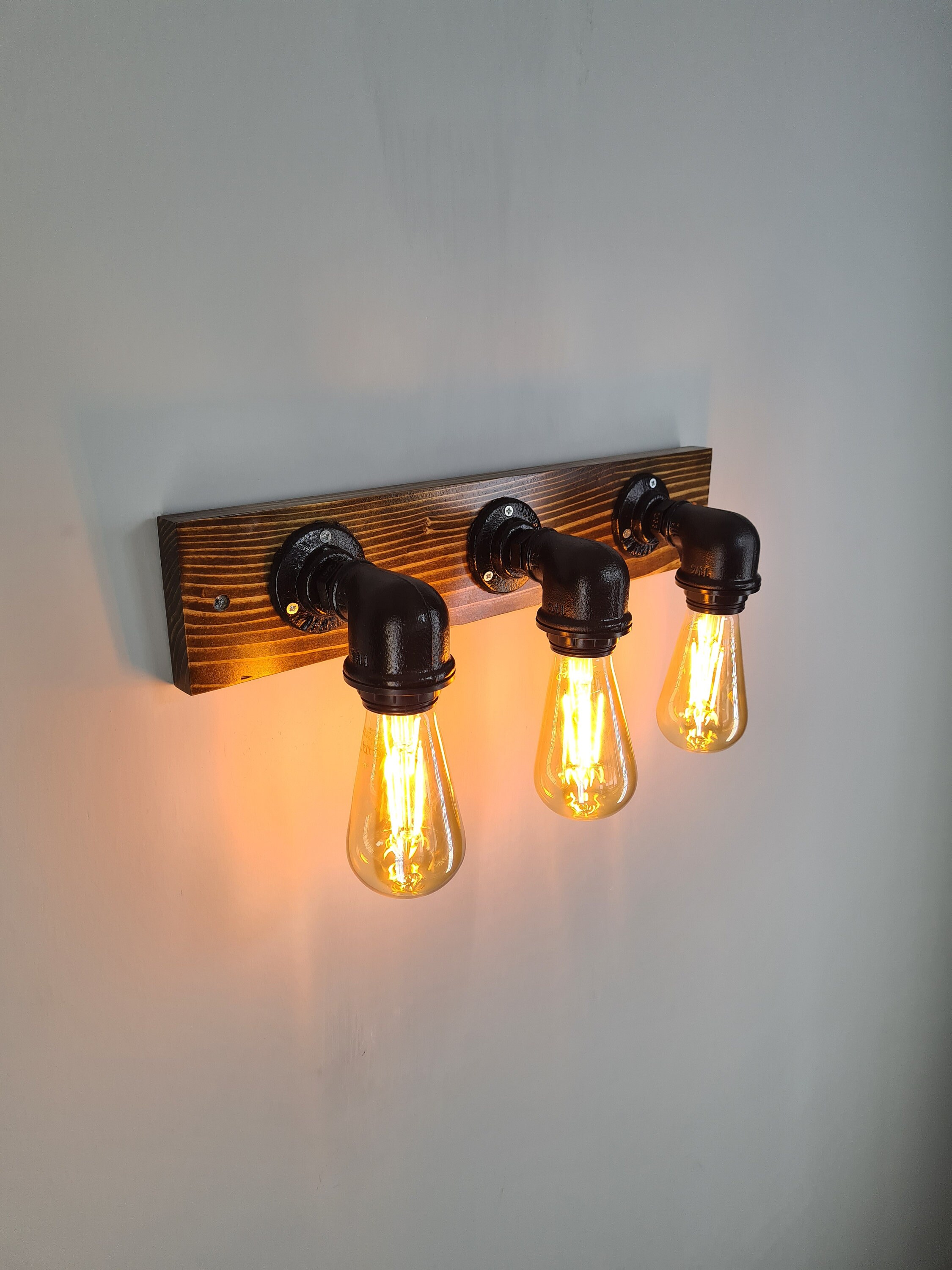 Rustic Vanity Light Etsy UK