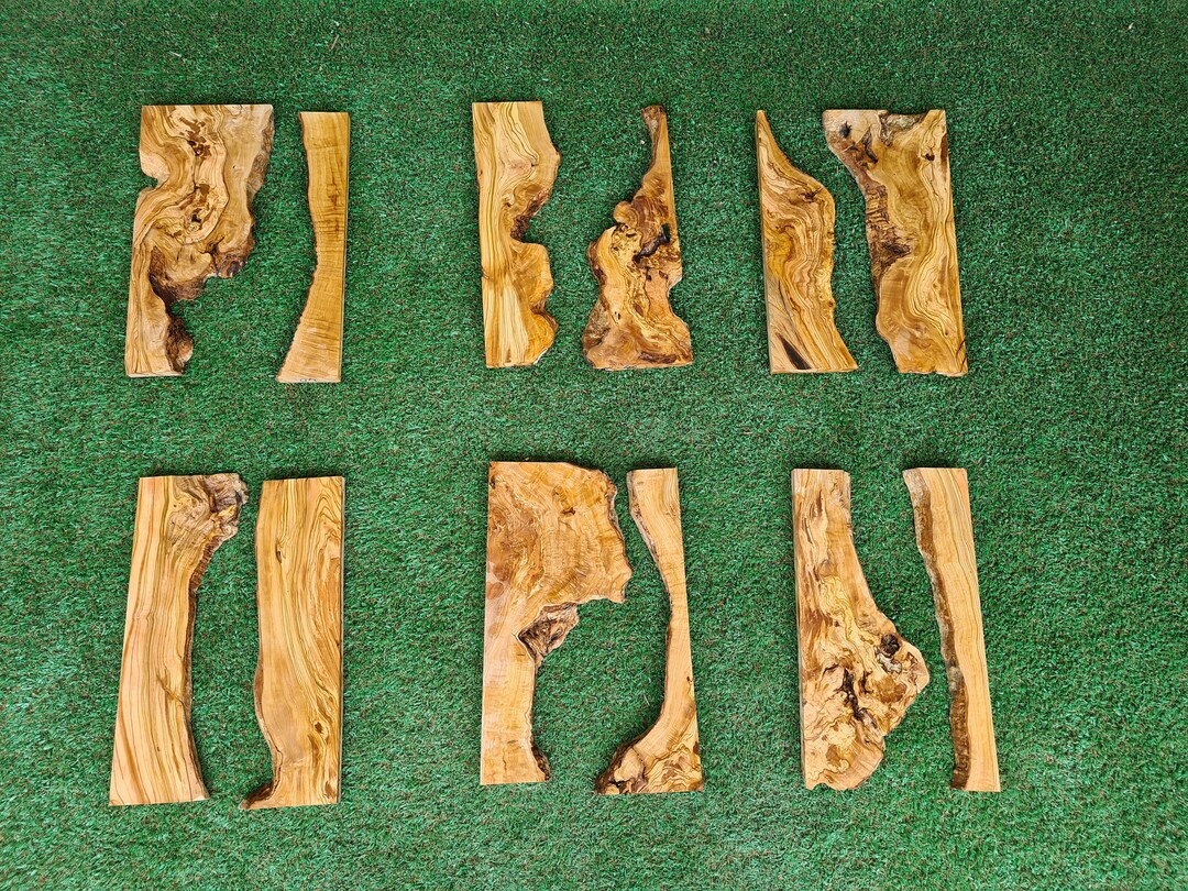 16''X10'' Olive Wood River Set, Olive Wood for Epoxy Board, River