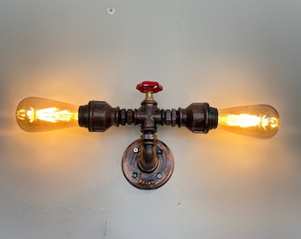 Industrial Wall Sconce, Steampunk Wall Lamp for Home Decor , Rustic Lighting For Wall Decor