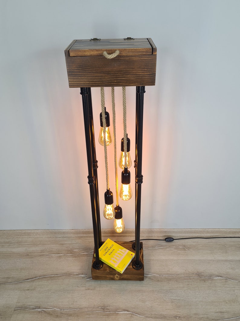 Rustic Farmhouse Industrial Floor Lamp Rustic Home Decor - Etsy