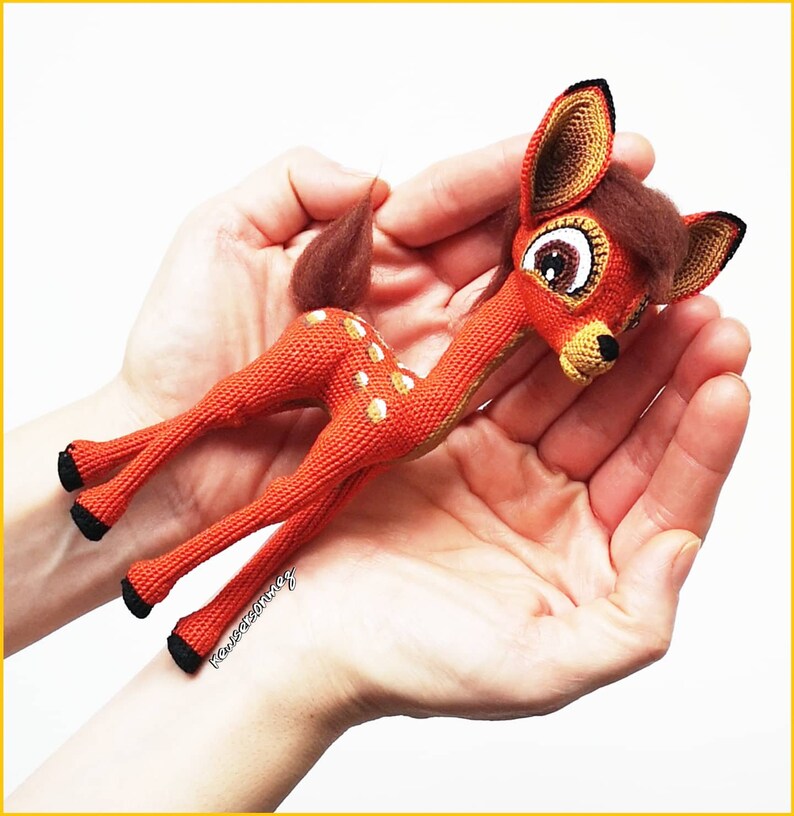 Bambi Tutorial, Crochet Toy Pattern, Amigurumi Toy, Crochet Cute Animal
