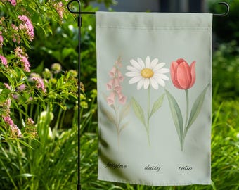 Floral FDT Garden Flag: Anti-Trump Yard Sign, Democrat Gift