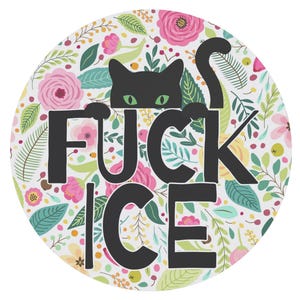 Fuck ICE Car Magnet: Anti-Trump Protest Bumper Decal, Democrat Car Decal, Resistance Merch