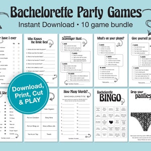 Bachelorette Party Games, Bachelorette Games Bundle, Bachelorette Games Printable, Instant Download, bride to be, wedding, girls night