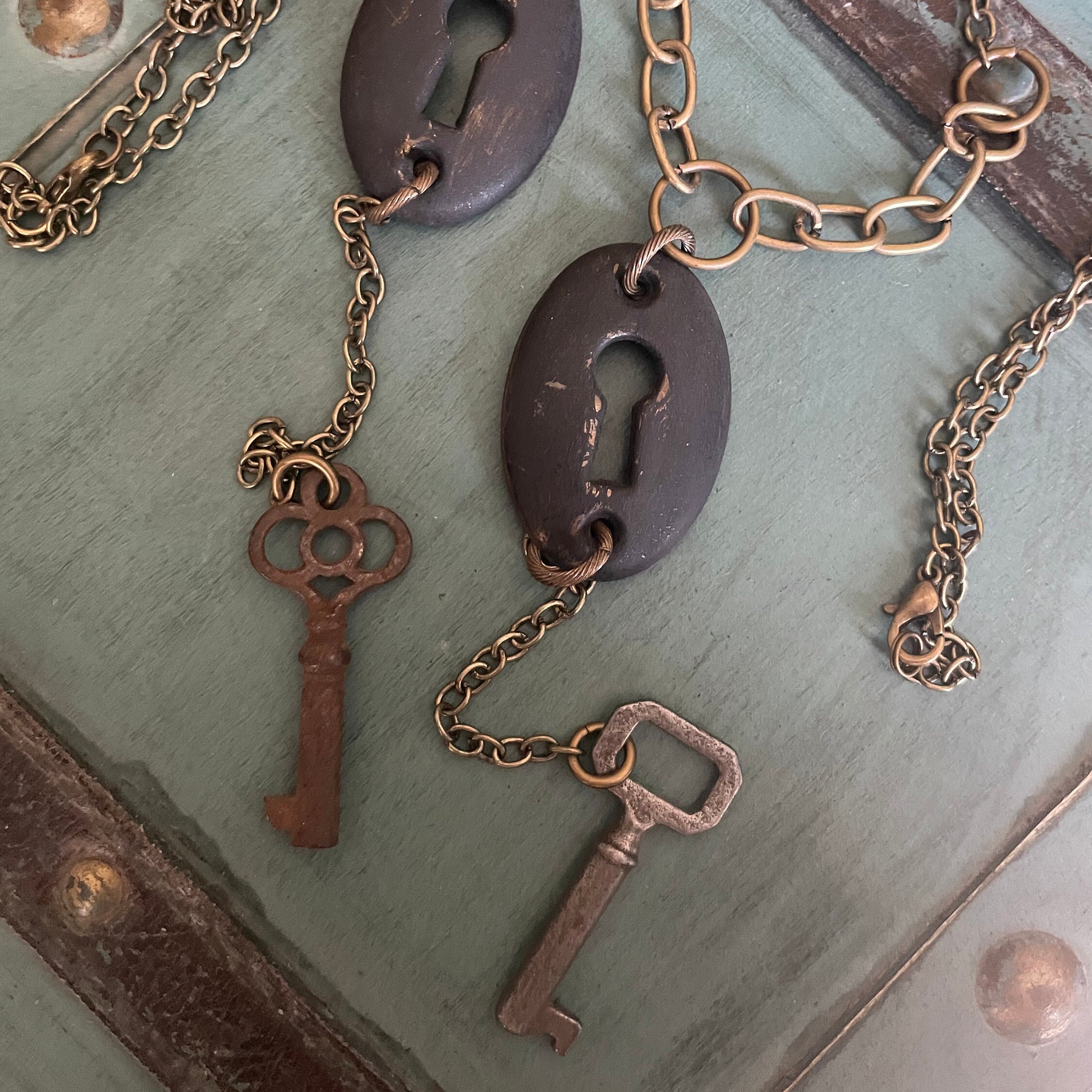 Vintage One of a Kind Multi Skeleton Key Necklace, Silver Keys – Upcycled  Works