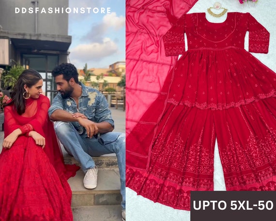 Fabulous Red Net Palazzo Style Dress WJ025410 #red #dress #indian  #reddressindian Buy Fa… | Indian fashion dresses, Stylish party dresses,  Party wear indian dresses