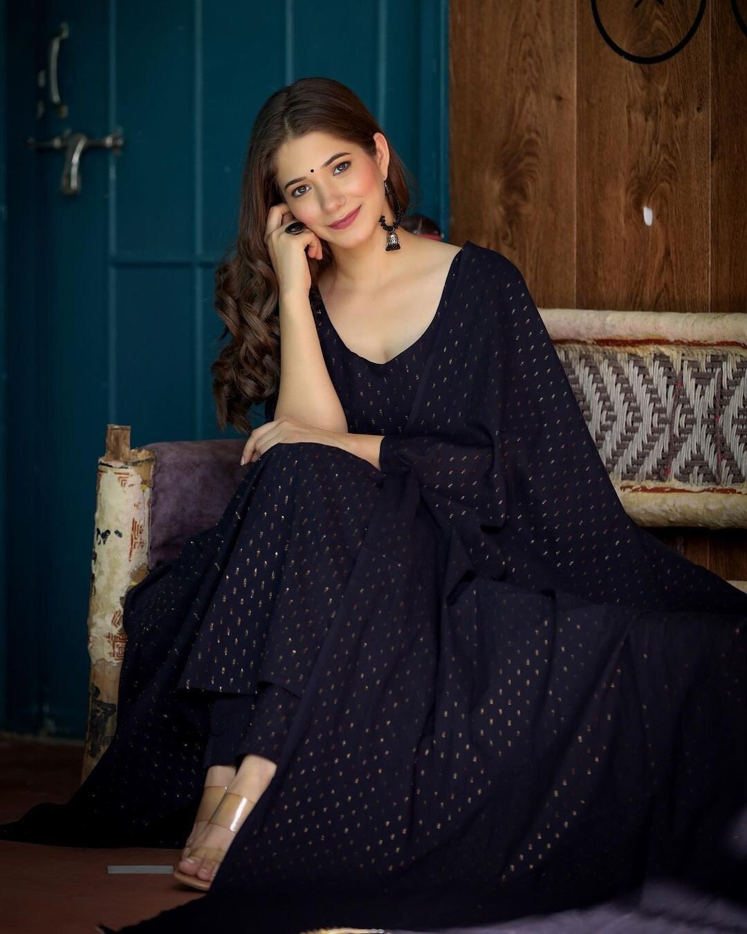 Bollywood Long Dress Fully Stitched Flare Cotton Long Dress Kurti Anarkali 04