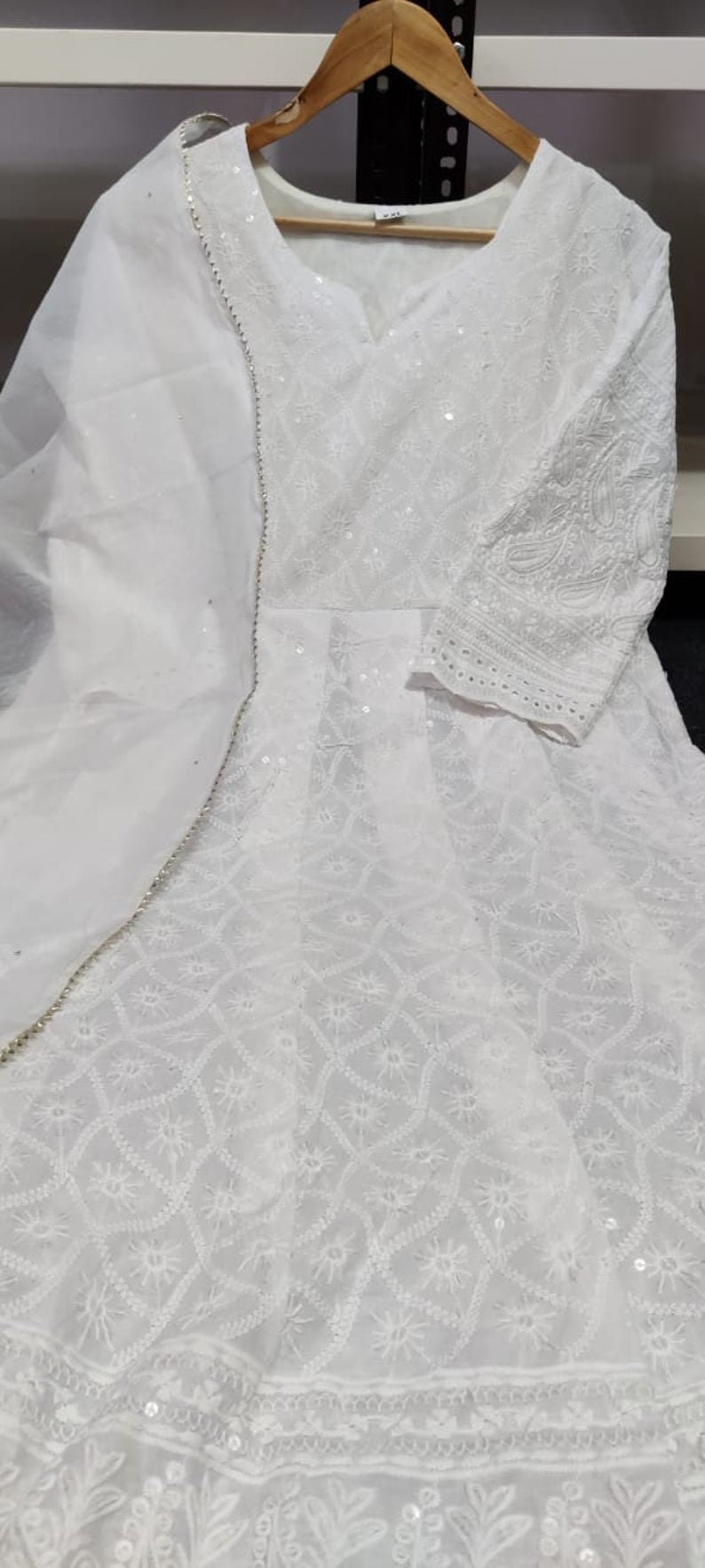sequence work gown