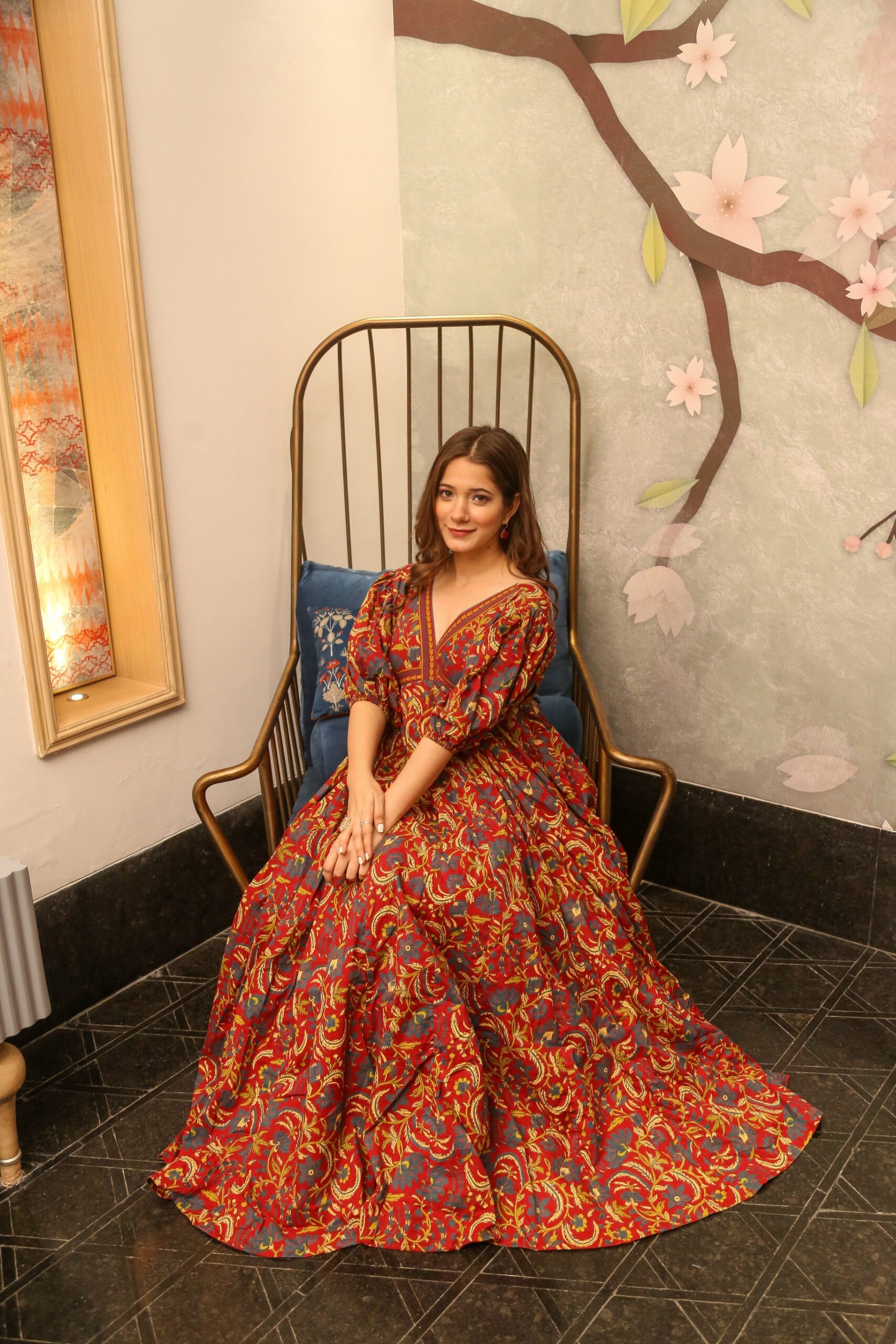 Beautiful Long Floor Length Printed Maxi for Women Indian - Etsy Singapore
