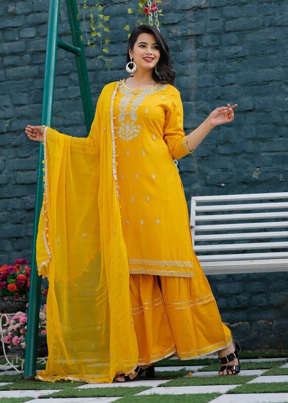 Indian Bollywood Designer pakistani western gown Kurta Kurti women ethnic dress 