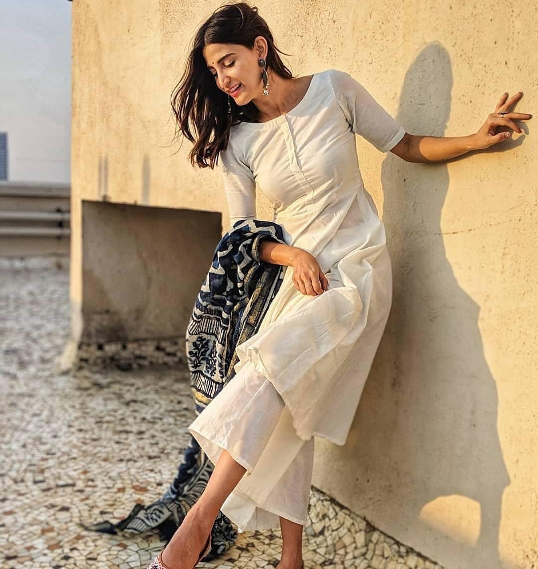 White palazzo best sale combination