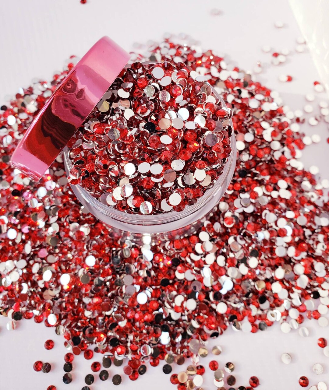4000 - 3MM Siam Red Rhinestones Nonhotfix Flat Back Resin Faceted Crafts