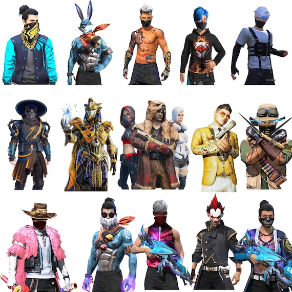 Garena Free Fire Characters Bundle PNG, SVG, Free Clipart 