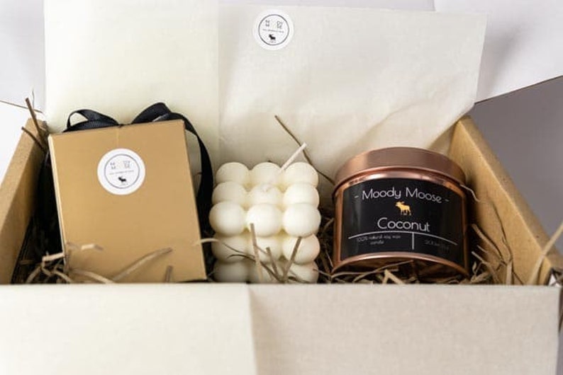 Bubble Candle/Cube Candle Decorative Candle Gift Set for image 1