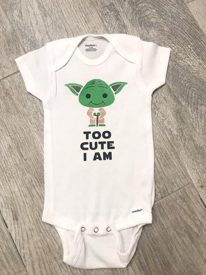 Baby Yoda Onesie Etsy
