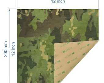 Wrap MultiCam Tropic Cordura Adhesive back Wrapping Sheet for Kydex Wrap 500D Camouflage 12"x12" 30x30cm DYI Make your Equipment Unique