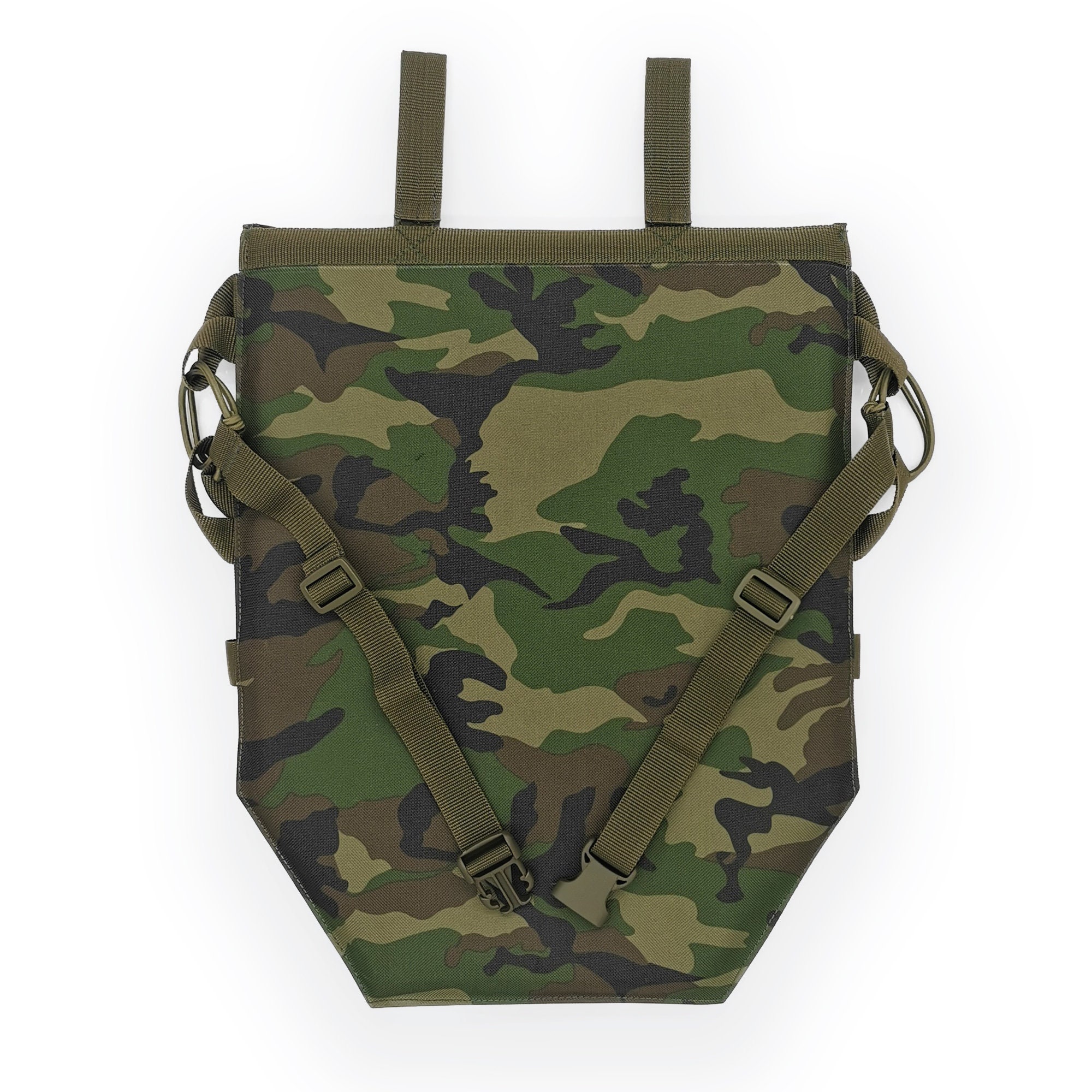 Tactical Sit Pad, Waterproof Insulated Cushion, Woodland Camo