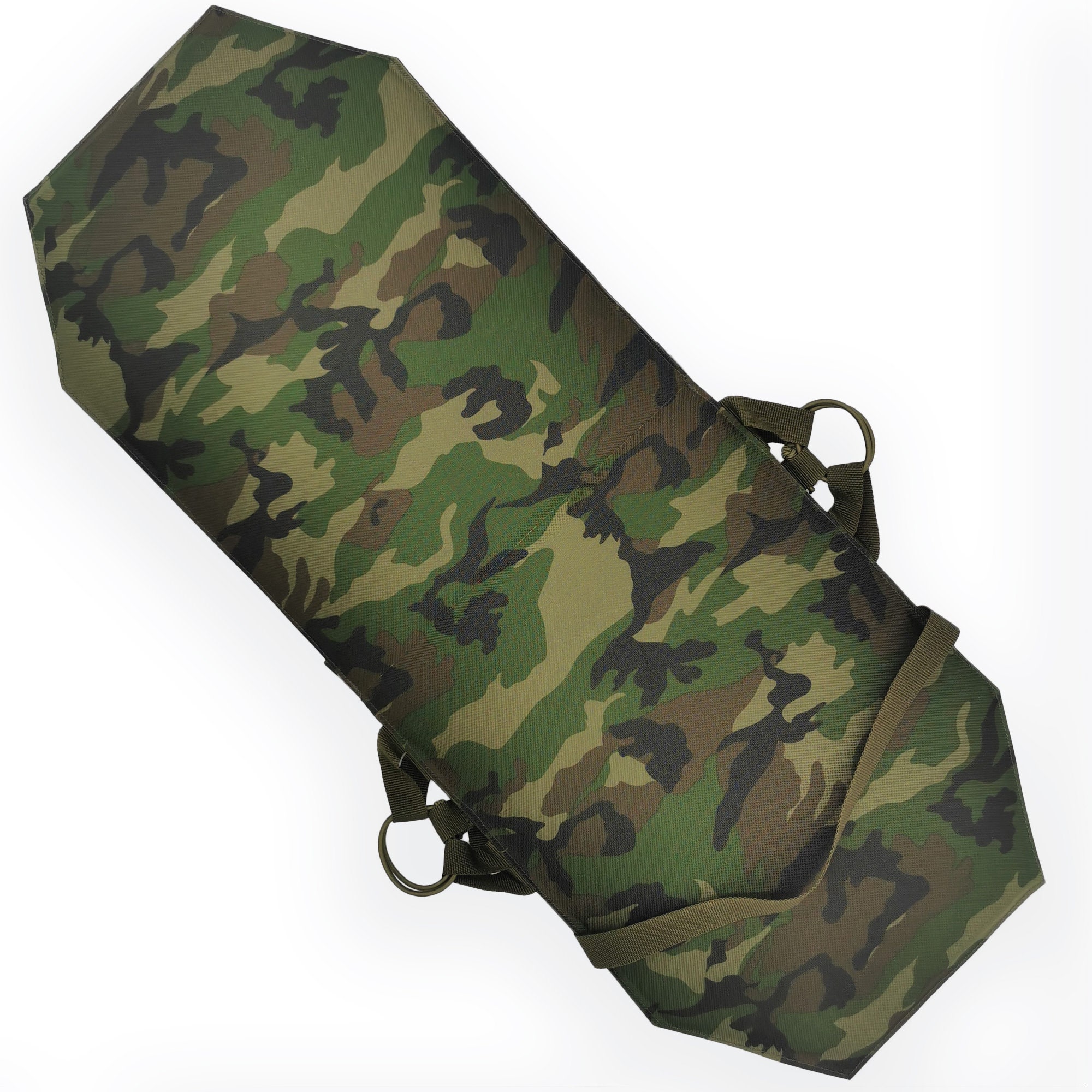 Tactical Sit Pad, Waterproof Insulated Cushion, Woodland Camo