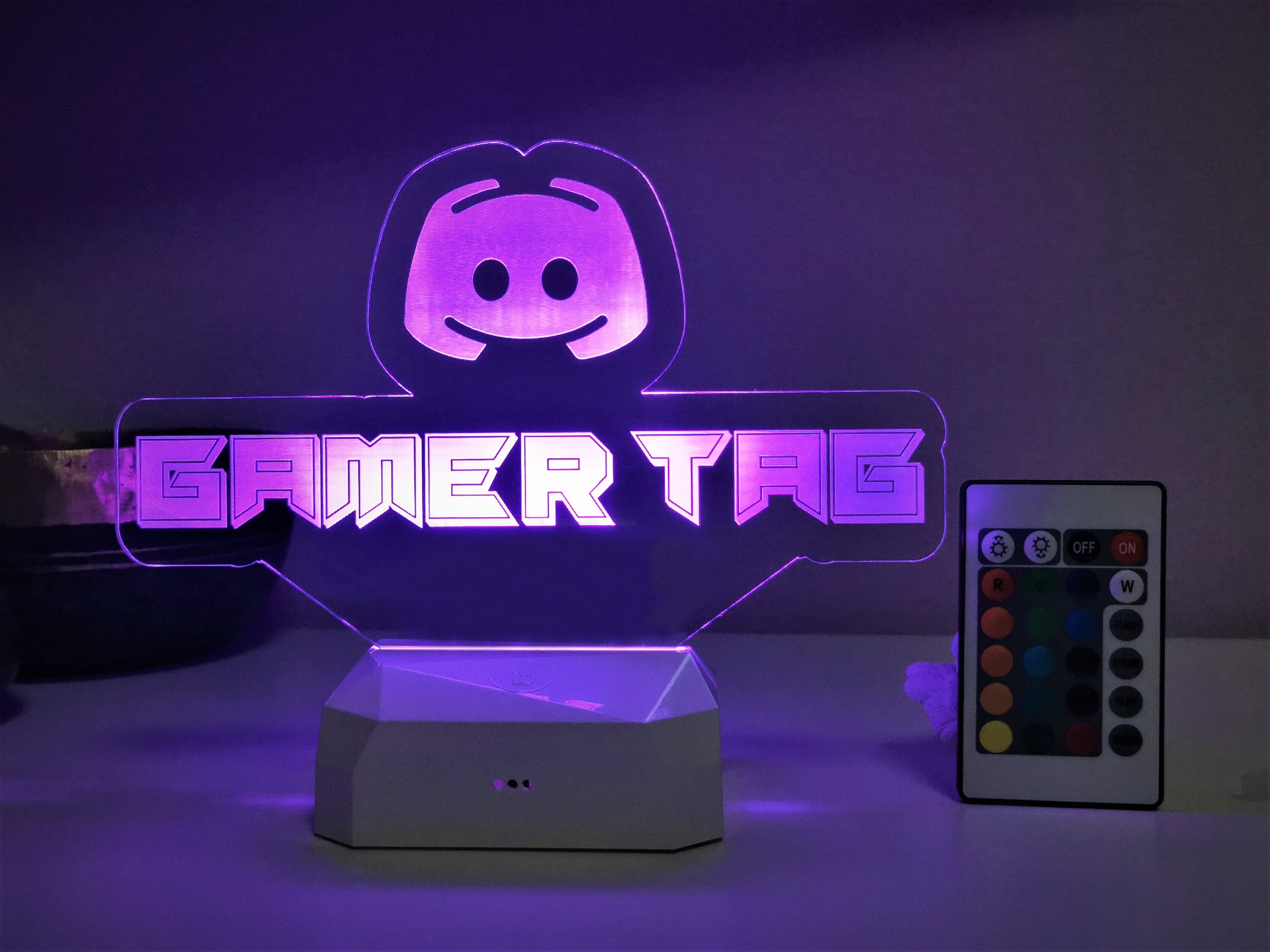 Personalized Gamer Tag Game Streamers Custom Table Sign Etsy