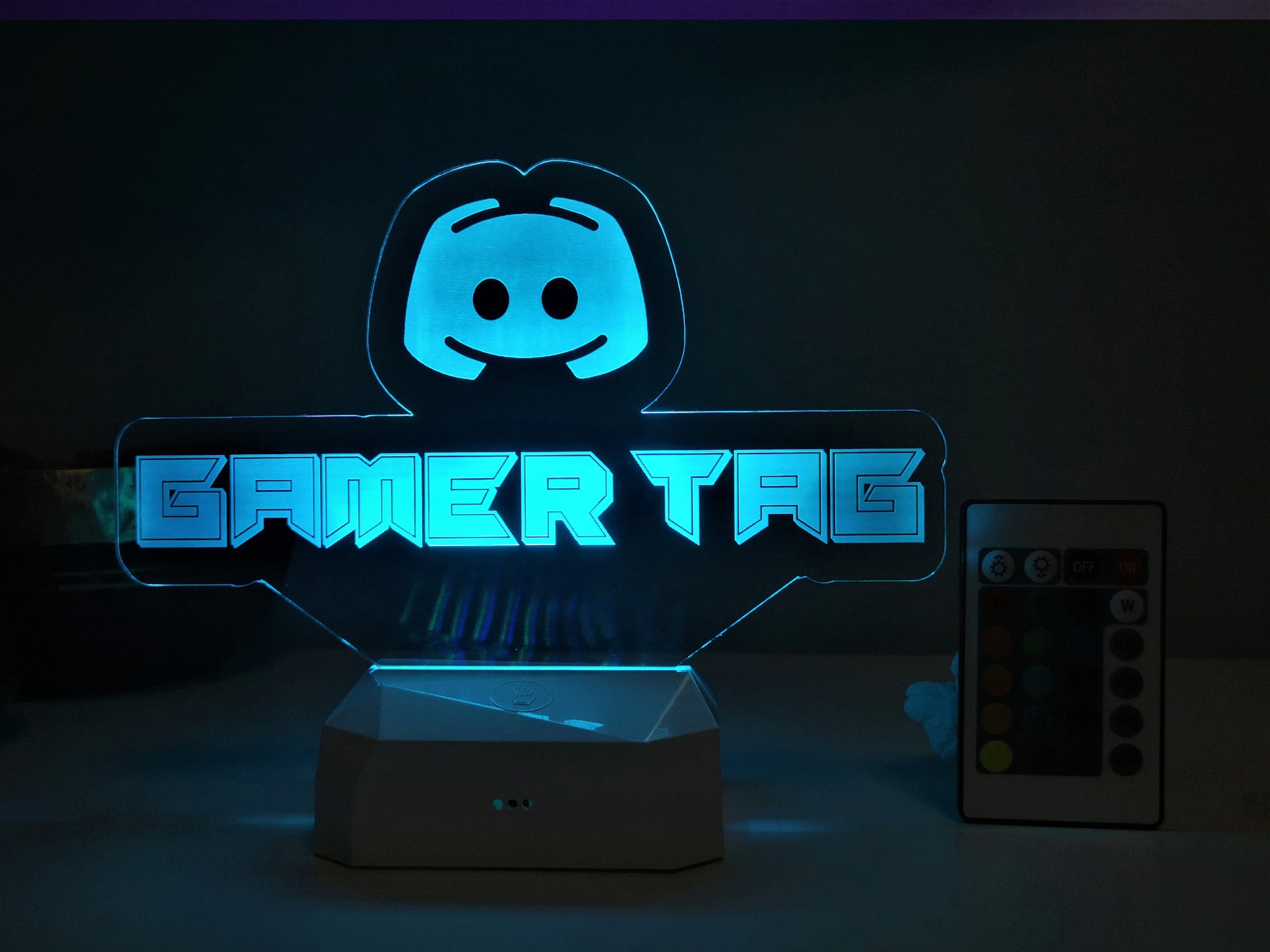 Personalized Gamer Tag Game Streamers Custom Table Sign Etsy