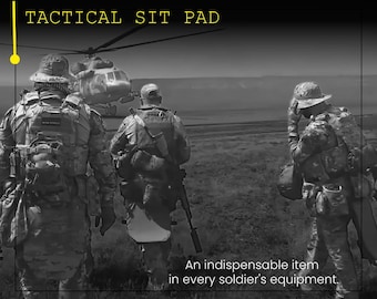 Tactical Sit Pad, Waterproof Insulated Cushion, Woodland Camo Outdoor Gear
