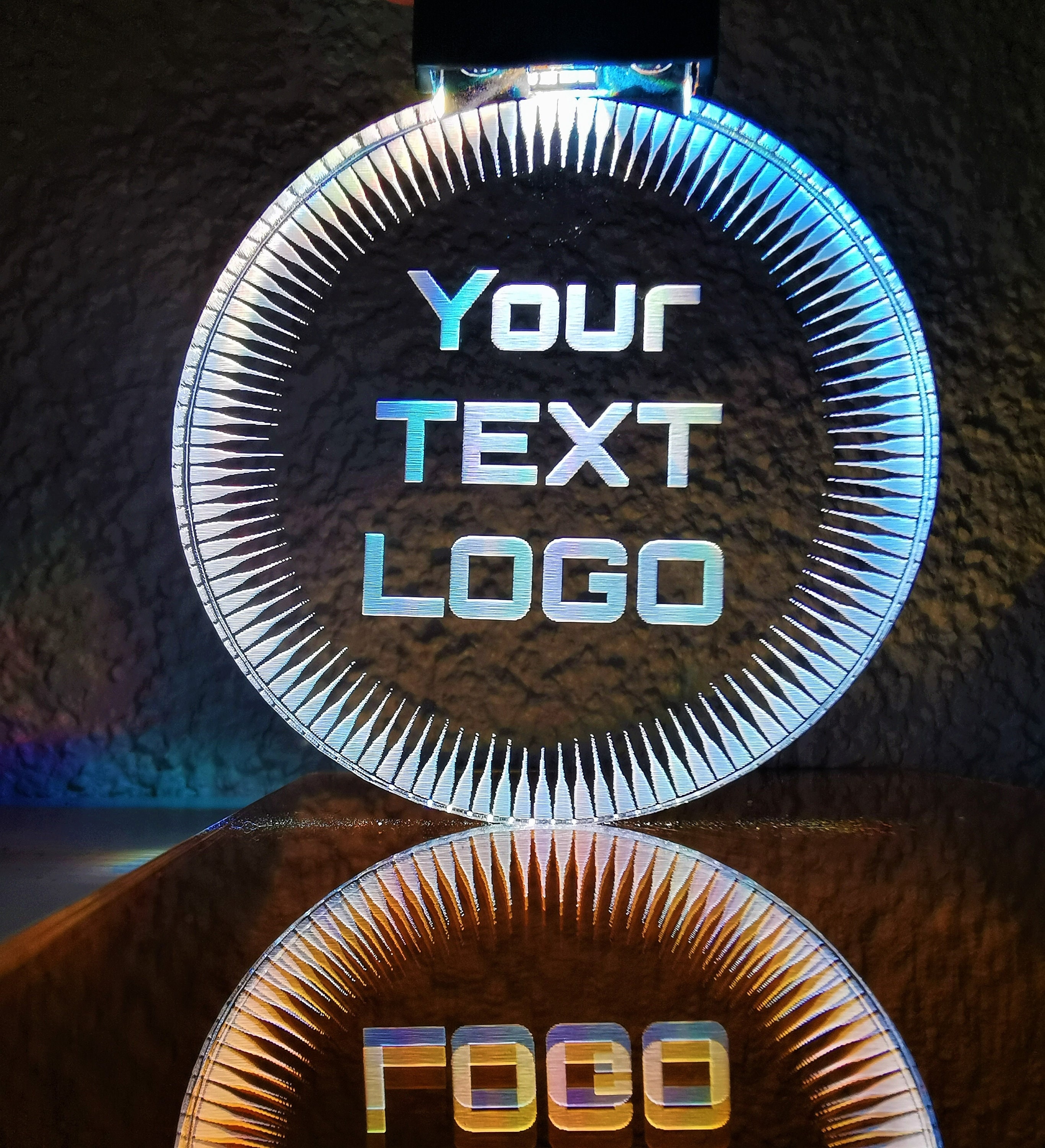 LED Badge, Rechargeable LED Light up Badge, Vendor Badge, Con Badge