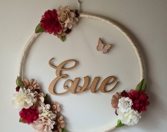 Name Wreath Floral Wreath