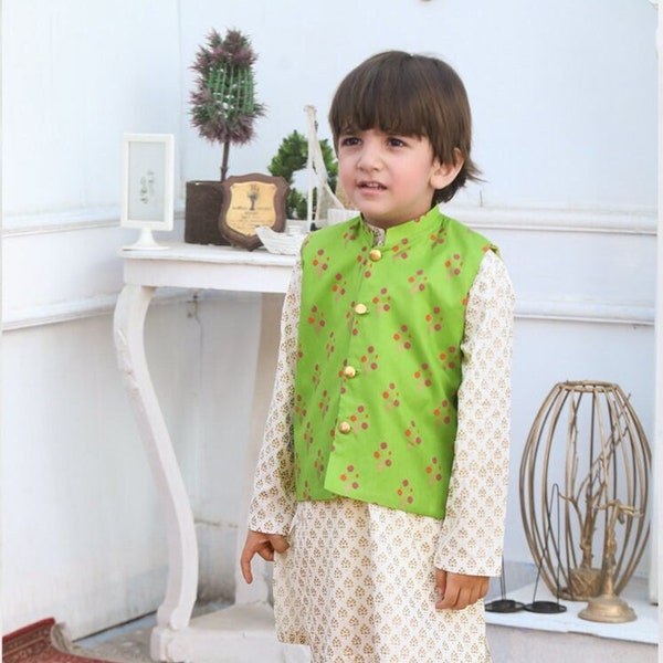 Boy's Kurta Shalwar : 3- Piece Dress