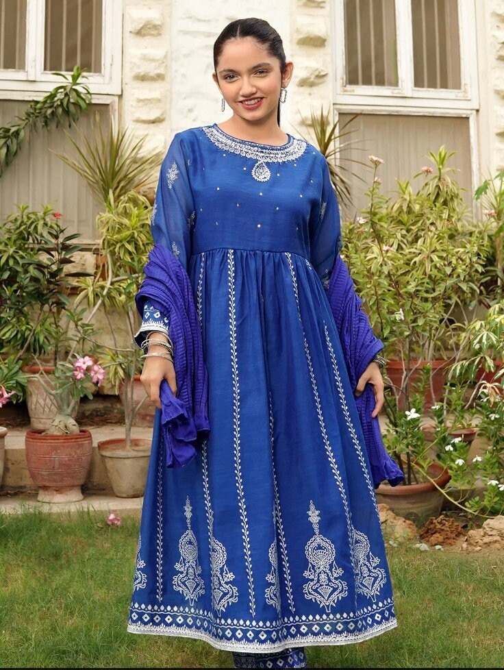 Blue Muslim Wedding Dress - Etsy