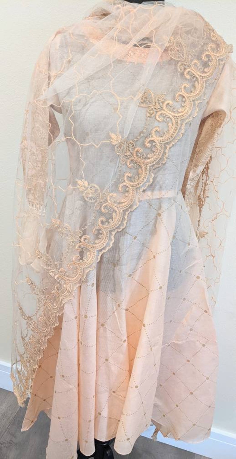 Embroidered Pakistani Shalwar Kameez Dupatta | Frock | Eid Dress image 2