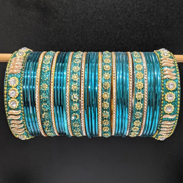 Bangles Large Set : Sea Green