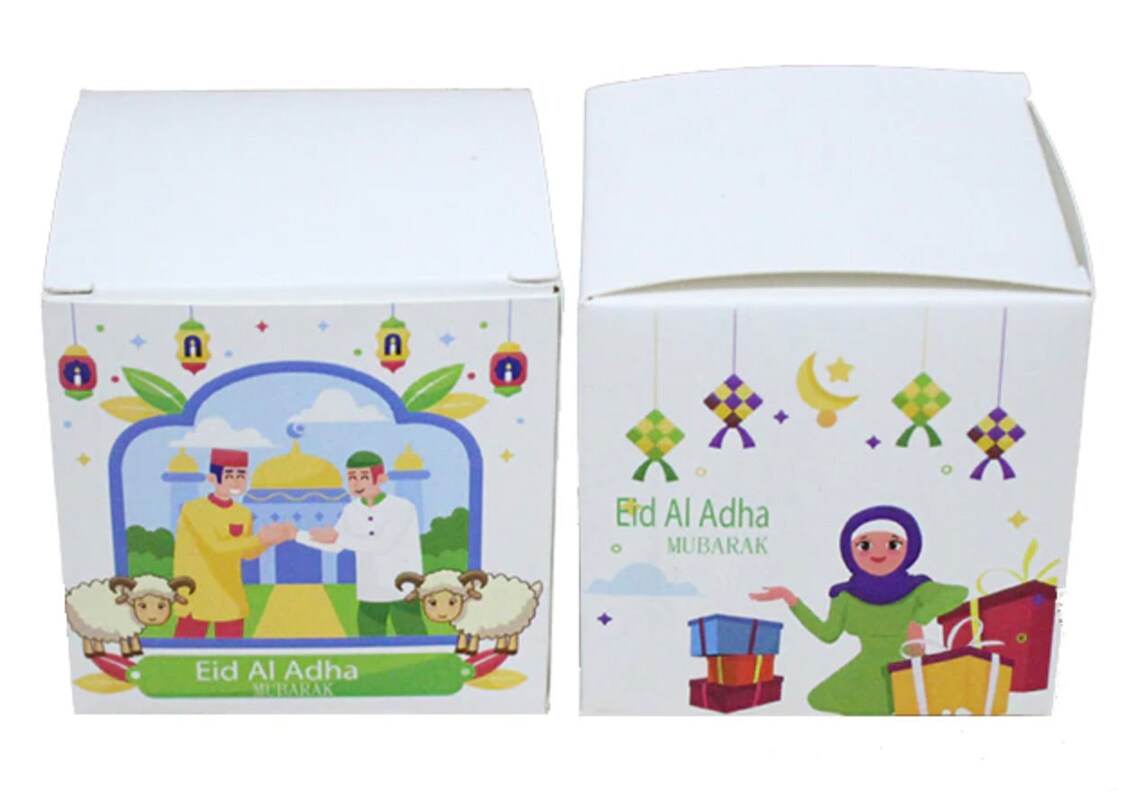 Eid Al Adha Mubarak Favor boxes Goodie Bags 10x Etsy