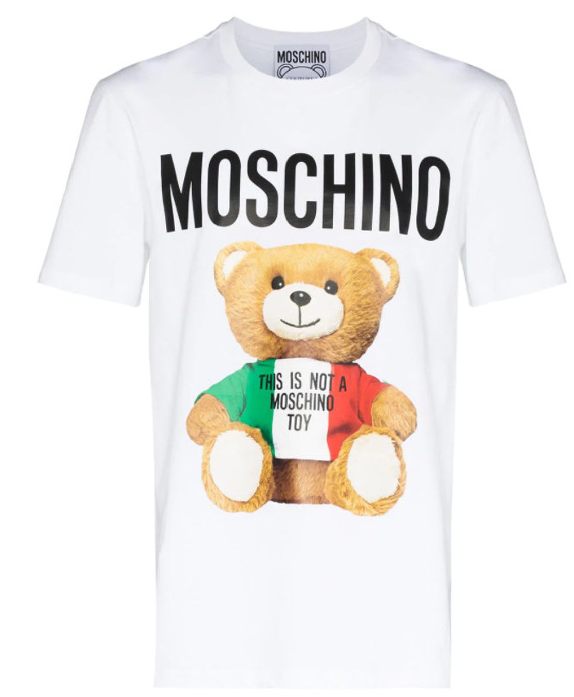 Moschino Italian Teddy Bear crew-neck T-shirt | Etsy